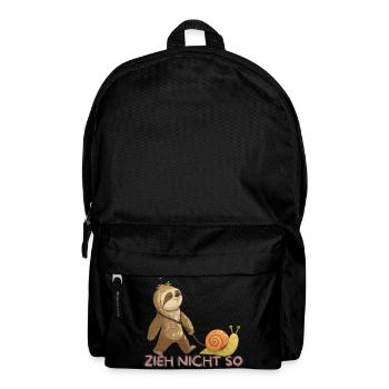 Zieh Nicht So – Langsame Freundschaft - Rucksack - Schwarz - Vorne