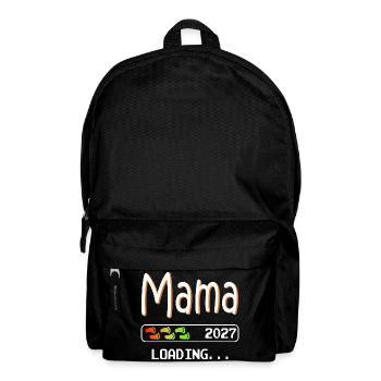 Maman 2027 chargeant grossesse de future mère - Sac à dos - noir - Devant