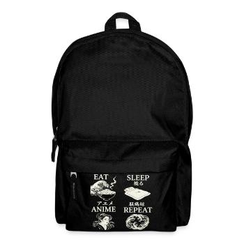 EAT SLEEP ANIME REPEAT - Backpack - black - Front
