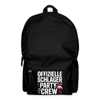 Schlager Party Crew Mallorca Flamingo JGA Malle - Rucksack - Schwarz - Vorne