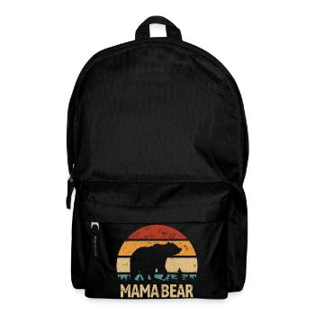 Mama Bear - Mother's Day - Vintage Gift - Backpack - black - Front