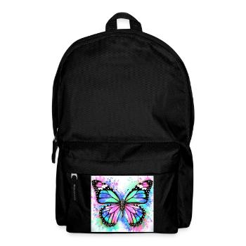 Schmetterling - Rucksack - Schwarz - Vorne