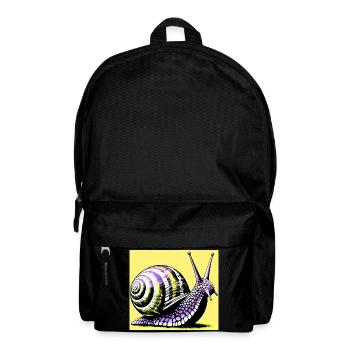 Escargot - Sac à dos - noir - Devant