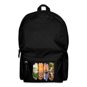 Alabama Vacation Travel – Southern States & Nature Motif - Backpack - black - Front