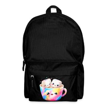 Colorful Marshmallow Coffee Mug - Backpack - black - Front