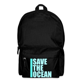 Déclaration environnementale pour l’activisme Sauver l’océan - Sac à dos - noir - Devant