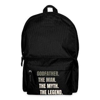 Die Legende des Menschenmythos — Kühne Typografie - Rucksack - Schwarz - Vorne