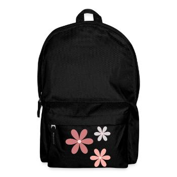 Motif de fleurs pastel - Sac à dos - noir - Devant