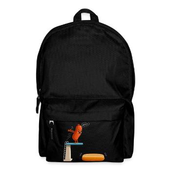 Hot Dog, Sausages, BBQ, Grilling, Griller - Backpack - black - Front