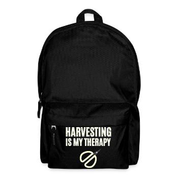Harvesting Is My Therapy - Backpack - black - Front