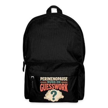Perimenopause Brain Fog Menopause Midlife Gift - Backpack - black - Front