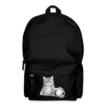 I Regret Nothing Funny Cat Sketch - Backpack - black - Front