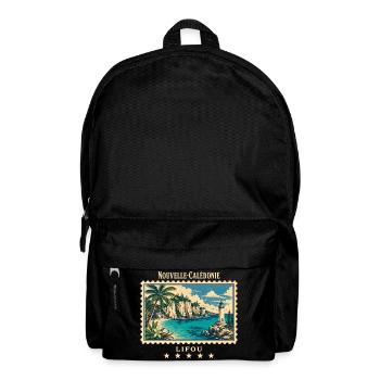 Neukaledonien Lifou Vintage Reisemarke - Rucksack - Schwarz - Vorne