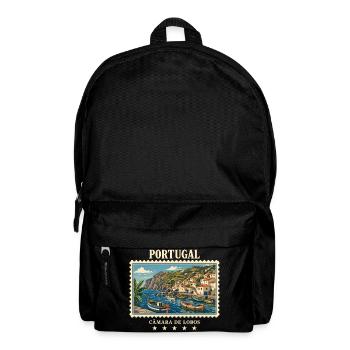 Portugal Câmara de Lobos Vintage Reisemarke - Rucksack - Schwarz - Vorne