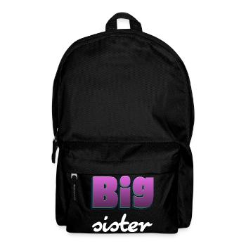 Big Sister lettering for the big sister - Backpack - black - Front