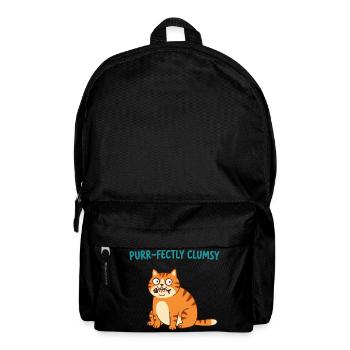 Purrfekt Ungeschickte Katze - Rucksack - Schwarz - Vorne