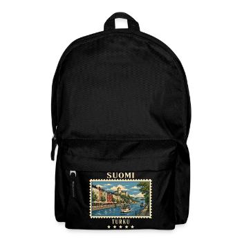 Finnland Turku Vintage Reisemarke - Rucksack - Schwarz - Vorne