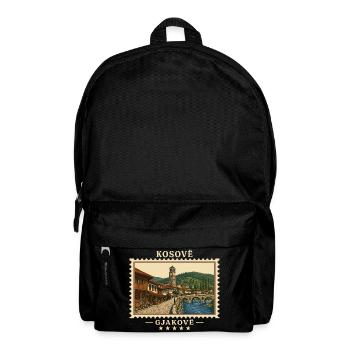 Kosovo Gjakovë Vintage Reisemarke - Rucksack - Schwarz - Vorne