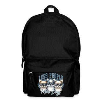 Dog Saying - Backpack - black - Front