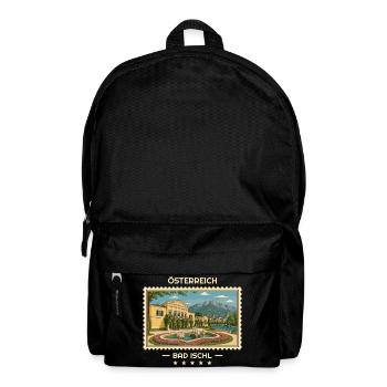 Österreich Bad Ischl Vintage Reisemarke - Rucksack - Schwarz - Vorne