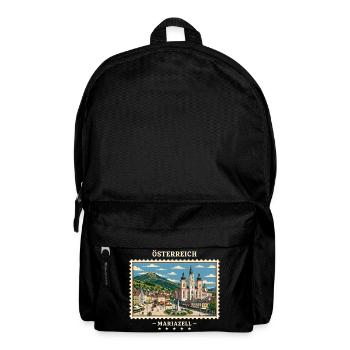 Österreich Mariazell Vintage Reisemarke - Rucksack - Schwarz - Vorne