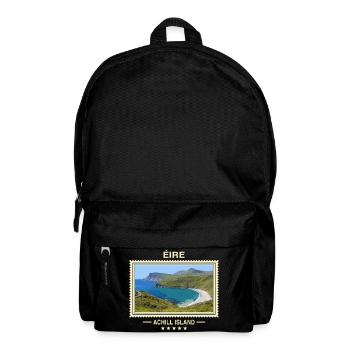 Irland Achill Island Vintage Reisemarke - Rucksack - Schwarz - Vorne