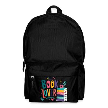 Buchliebhaber Farbenfroh - Rucksack - Schwarz - Vorne