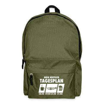 Trompete Trompeter Trompeten spielen Bier Geschenk - Rucksack - Olivgrün - Vorne