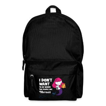 Mermaid - Rucksack - Schwarz - Vorne