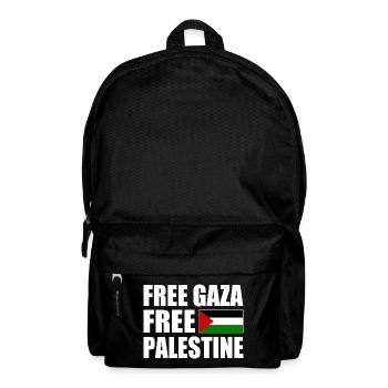 Free palestine - Rucksack - Schwarz - Vorne