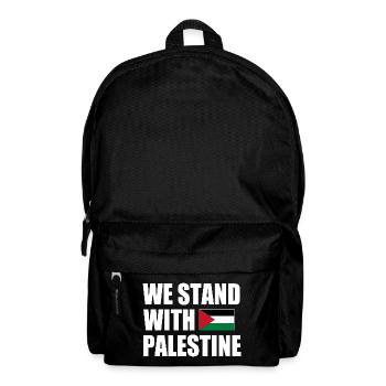 We stand with palestine - Backpack - black - Front