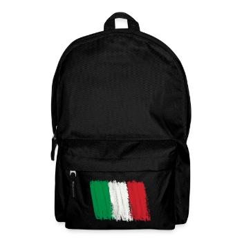 Italy Flag Country Home Holiday Scandinavia World Cup - Backpack - black - Front