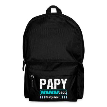 Papy en 2023 annonce naissance cadeau grand-père - Sac à dos - noir - Devant
