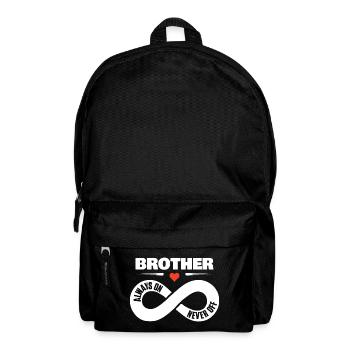 Frère toujours sur jamais off frère amour cadeau - Sac à dos - noir - Devant