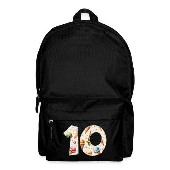 EISCREME NUMMER 10 JAHRE EIS 10. GEBURTSTAG - Rucksack - Schwarz - Vorne