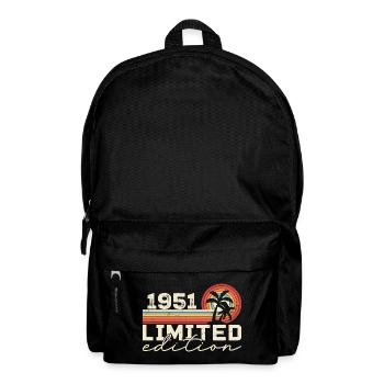 Vintage 1951 Retro 1951 Anniversary Gift - Backpack - black - Front