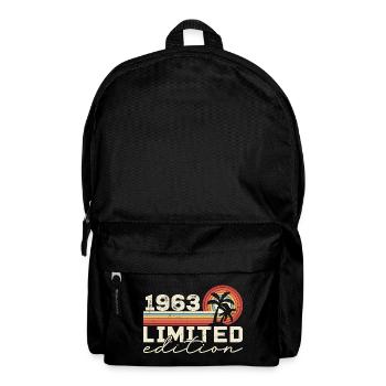 Jahrgang 1963 Retro 1963 Geburtstagsgeschenk - Rucksack - Schwarz - Vorne