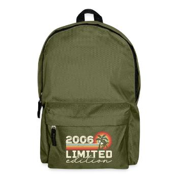 Jahrgang 2006 Retro 2006 Jubiläumsgeschenk - Rucksack - Olivgrün - Vorne