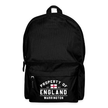 England Warrington Flagge Design - Rucksack - Schwarz - Vorne