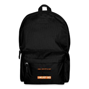 The mountains are calling - I must go - Backpack - black - Front