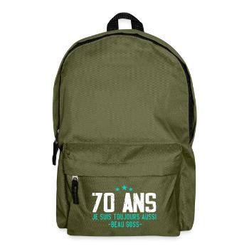 Beau goss Cadeau Anniversaire 70 ans Humour - Sac à dos - vert olive - Devant
