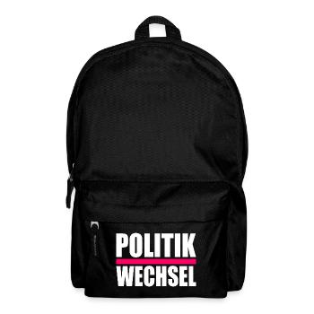 politikwechsel - Rucksack - Schwarz - Vorne