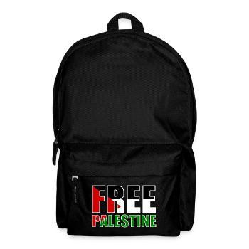 Free palestine - Rucksack - Schwarz - Vorne
