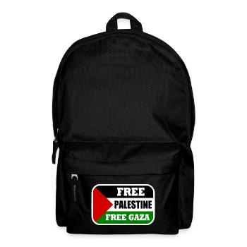 Free palestine free gaza - Sac à dos - noir - Devant