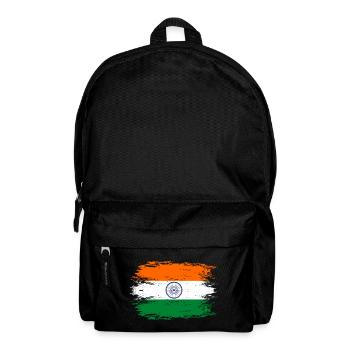 Drapeau de l’Inde aspect utilisé - Sac à dos - noir - Devant
