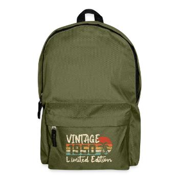 Vintage 1950er Vintage 1950er Jahre Geburtstagsgeschenk - Rucksack - Olivgrün - Vorne