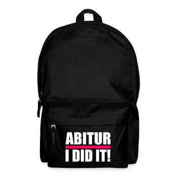 Abitur - Rucksack - Schwarz - Vorne