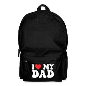 Ich liebe meinen Vater - Rucksack - Schwarz - Vorne