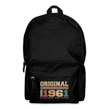 Original 1961 Rétro Cadeau 63 e Anniversaire 1961 - Sac à dos - noir - Devant