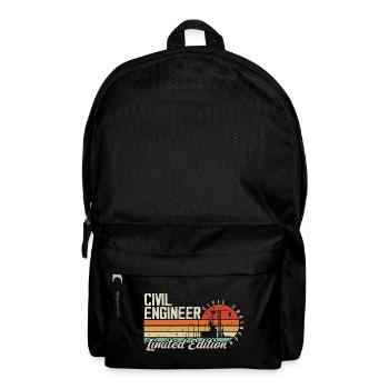Future career as a civil engineer Civil engineering - Backpack - black - Front